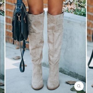 Vici - high knee boot- gray